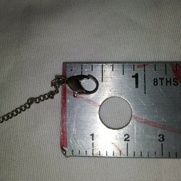 PINK LETTER "A" w/PRINCESS CHARM NECKLACE AND PRINCESS CHARM EARRINGS CA 00691 - Picture 7 of 12